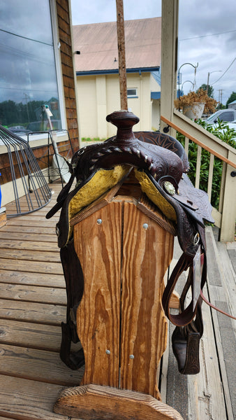15.5" Hereford Tex Tan Western Equitation Show Saddle