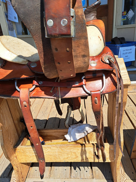 13" Three Bars Saddlery Youth All Around Saddle
