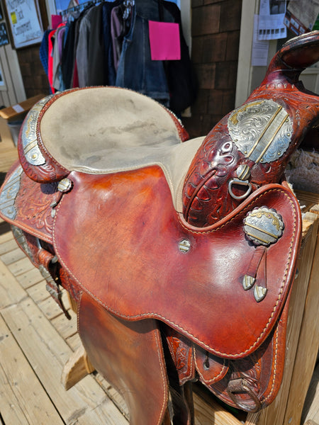 ON TRIAL 16" Silver Royal Western Equitation Saddle Package