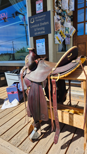 17" Allegany Mountain Saddlery Weatherly Wade Custom Saddle