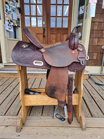 15" High Horse by Circle Y Runaway Barrel Racing Saddle