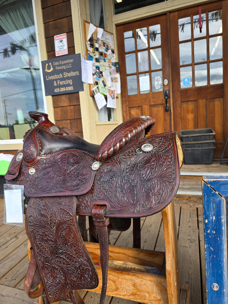 15" Victor Supreme Western Equitation Show Saddle