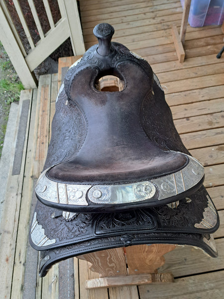 ON TRIAL 16"  Vintage Billy Royal Western Equitation Show Saddle