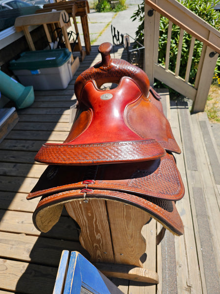 ON TRIAL 16" Crates Dan Roeser Working Cowhorse Saddle