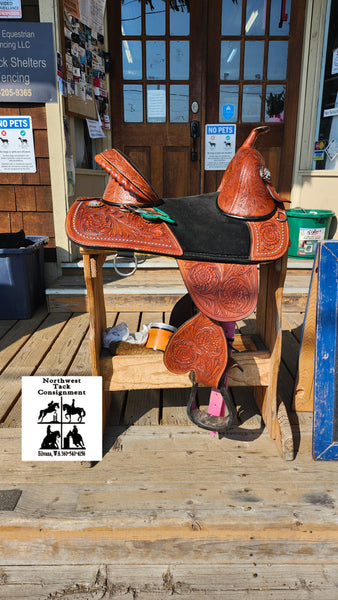 15" Circle J Treeless Barrel Saddle