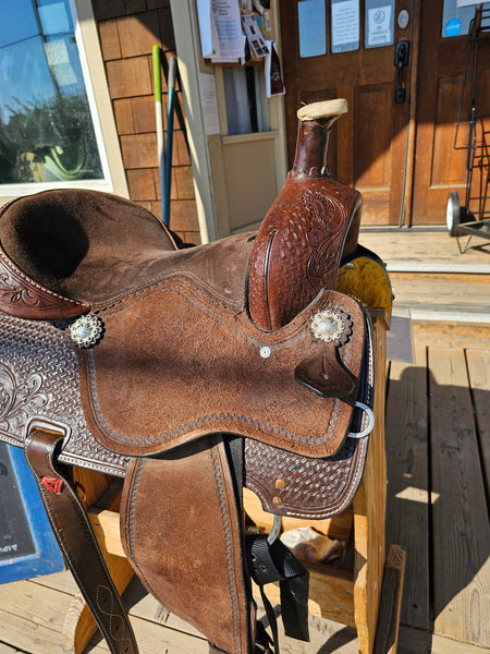 16" Silver Royal Jackpot All Around Roping Saddle