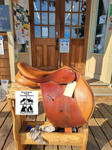 16.5" Bates Caprilli Close Contact Jump Saddle