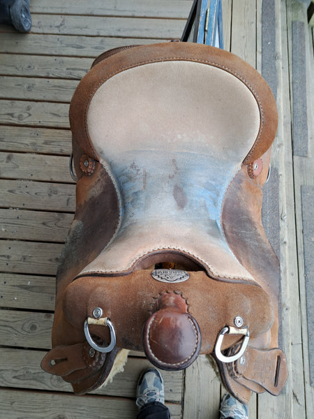 15" Silver Mesa Rough Out Work Saddle