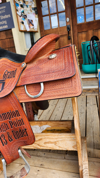 15.5" Caliente Saddle Shop All Around Western Saddle