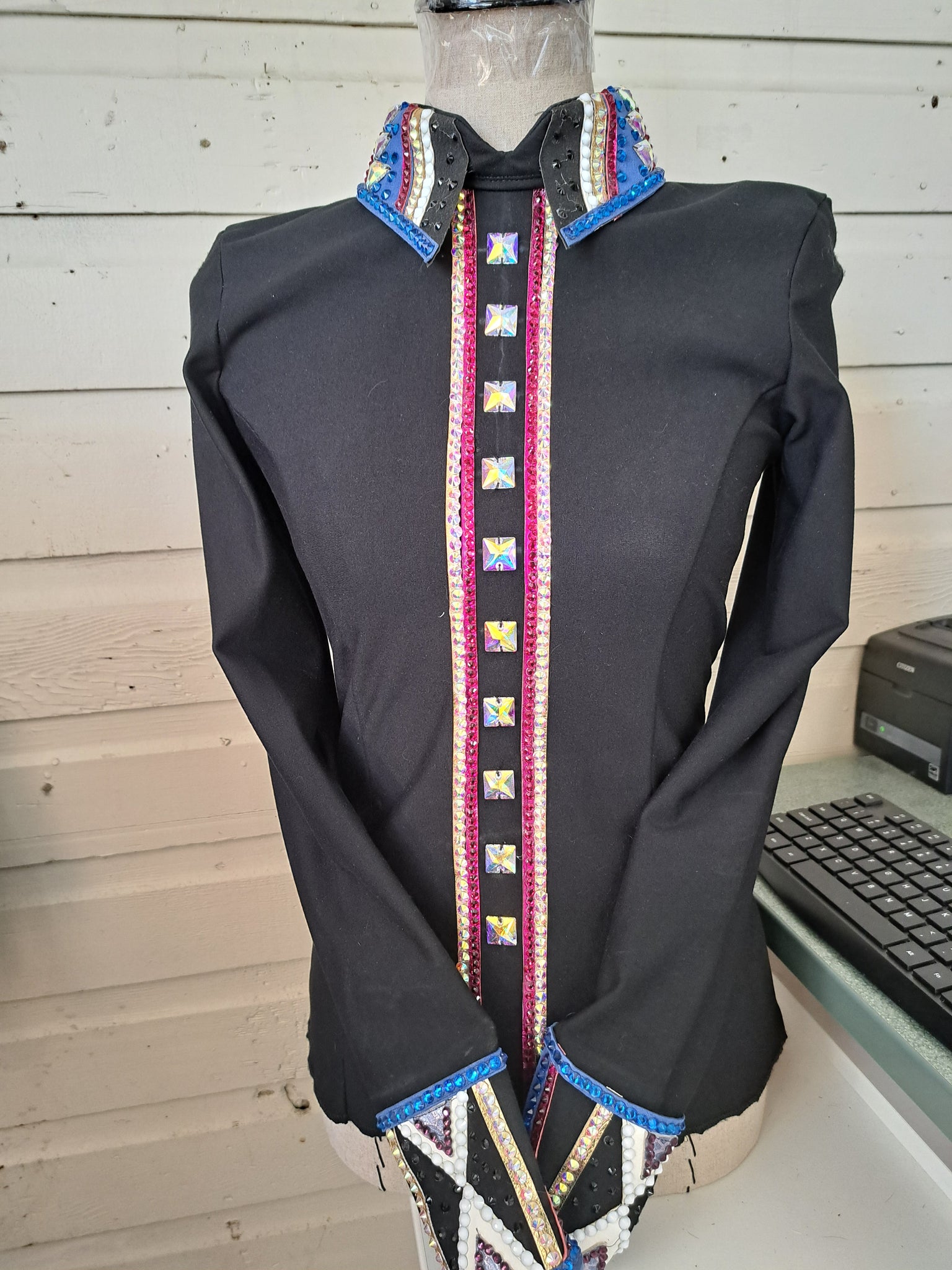 Small Rhonda Sten Western Show Day Shirt