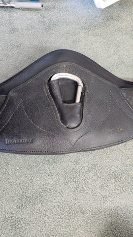 28" Devoucoux Leather Short Girth