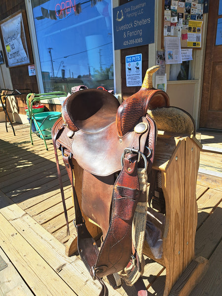 14" About The Horse Barrel Saddle