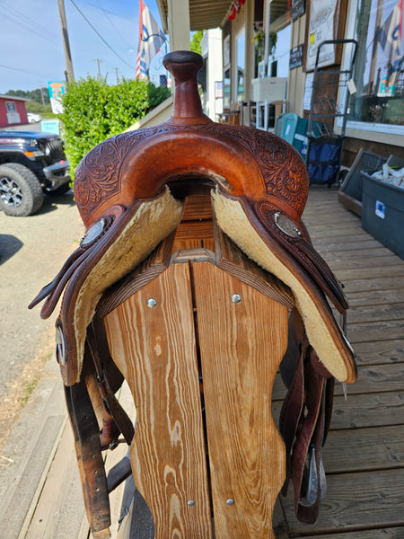 16.5" Bob's Custom Saddles Jordan Larson Reining Saddle