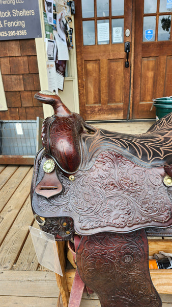 15.5" Hereford Tex Tan Western Equitation Show Saddle
