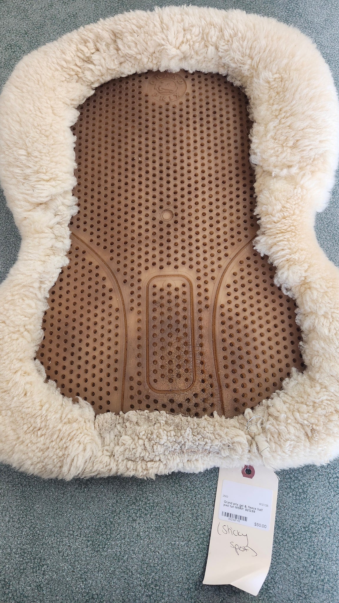 Grand Prix Gel and fleece half pad
