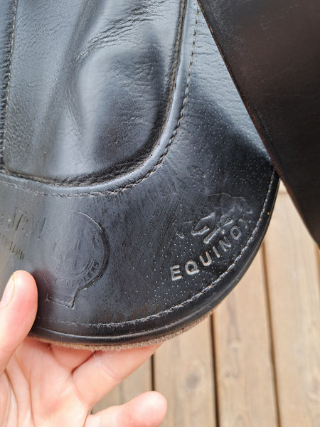 17.5" Black Country Equinox Monoflap Dressage Saddle