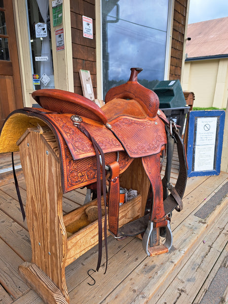 ON TRIAL 16.5" Caliente Saddleshop Ranch Cutter Saddle