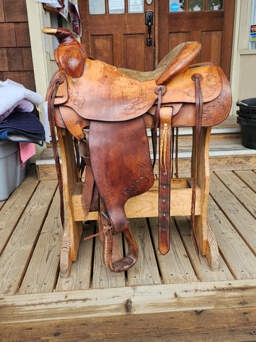 16" Chas Baker Custom Ranch Saddle