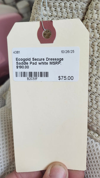 Ecogold Secure Dressage Saddle Pad