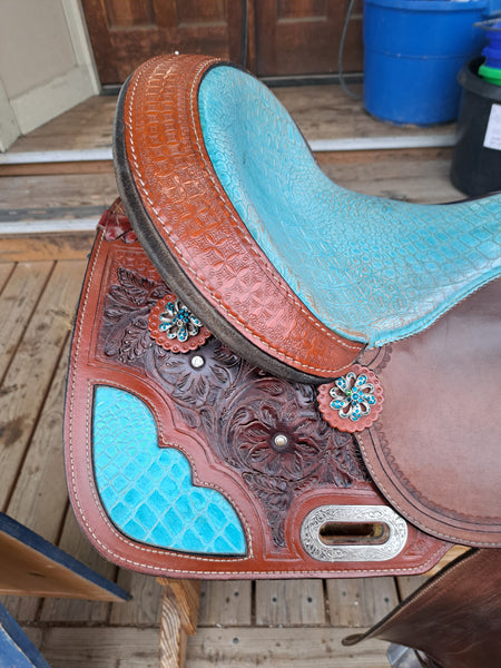 15" Double T Barrel Saddle