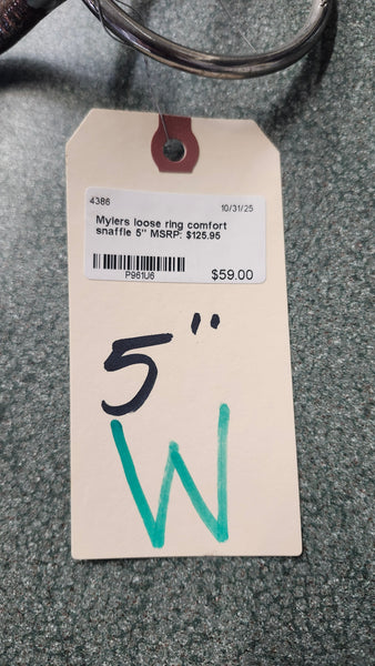 5" Myler loose ring Comfort Snaffle