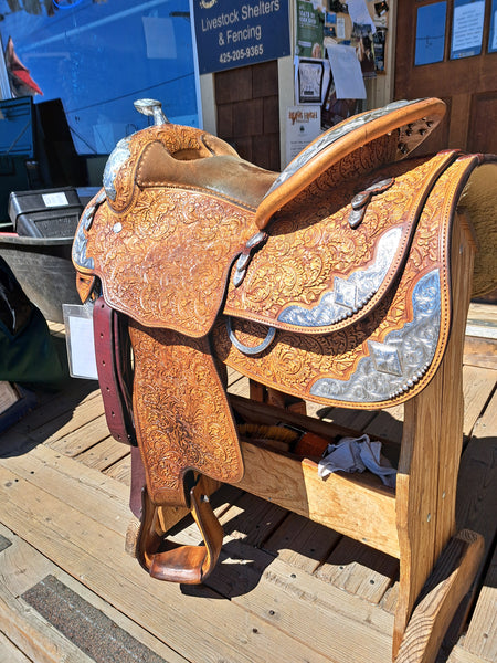 16" (Finished to 15") Blue Ribbon Western Equitation Show Saddle