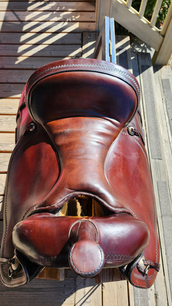 15" Circle Y Topeka Flex2 Western Trail Saddle