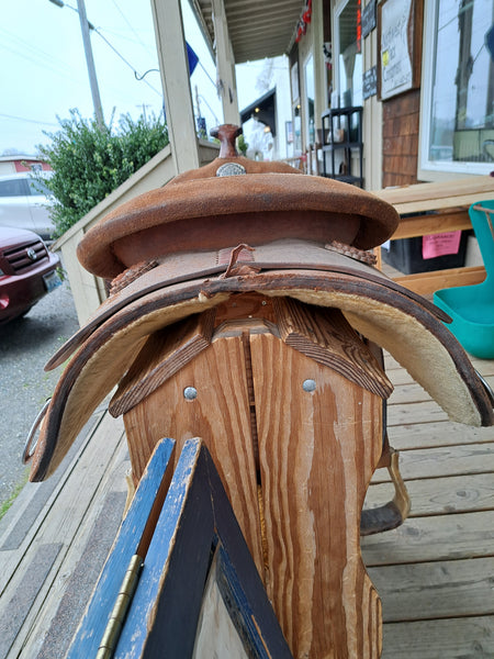 15" Silver Mesa Rough Out Work Saddle