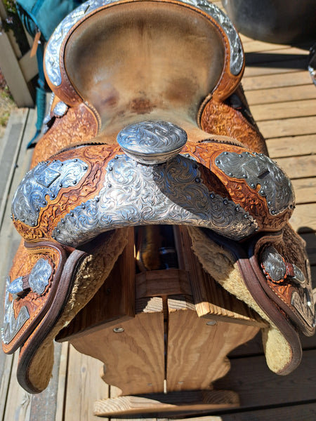 16" (Finished to 15") Blue Ribbon Western Equitation Show Saddle