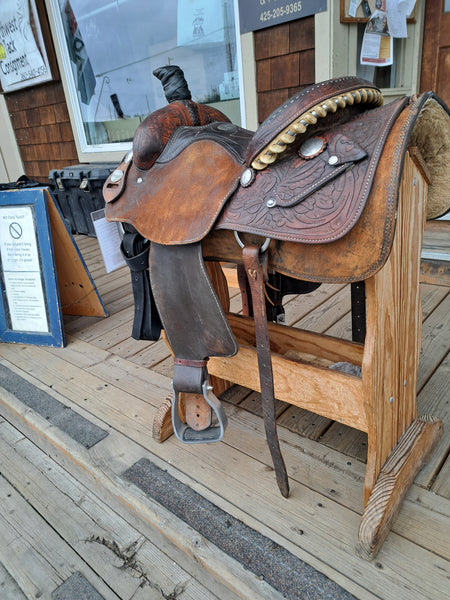 15" Crates Mike Beers Team Roper Saddle