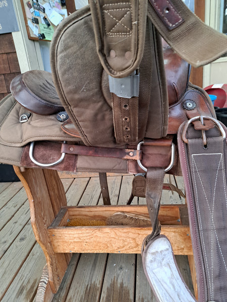 15" Big Horn Cordura Roper Western saddle