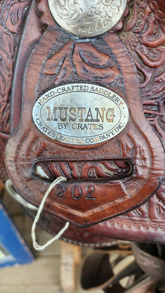14.5" Crates Mustang Western Equitaiton Show Saddle