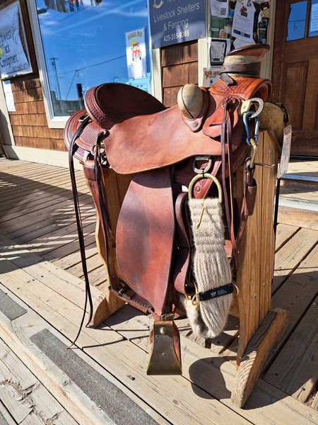 16" Watt Bros Wade Ranch Roper Saddle