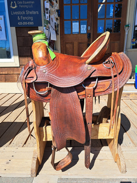15.5" Circle T Wade Ranch Western saddle