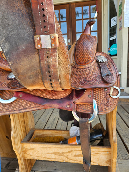 16.5" Bob's Custom Saddles Jordan Larson Reining Saddle