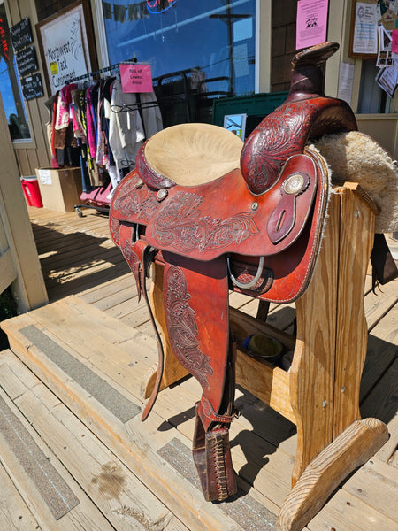 15.5" American Saddlesmith Action Co Western Pleasure Saddle