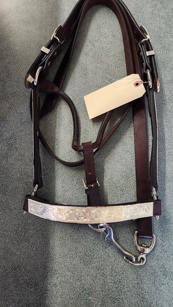Silver Show Halter with lead