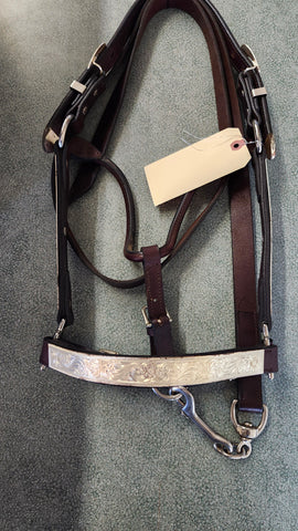 Silver Show Halter with lead