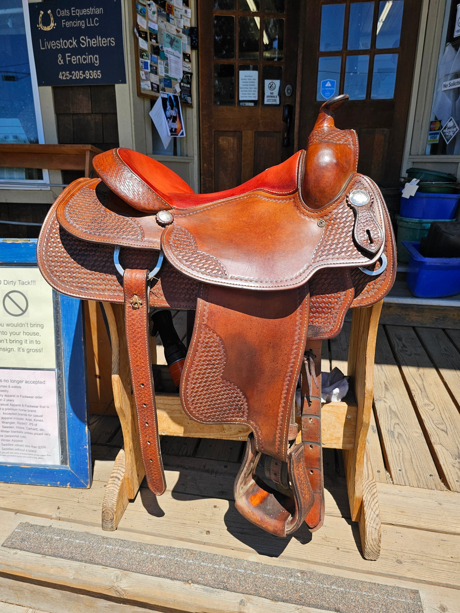 ON TRIAL 16" Crates Dan Roeser Working Cowhorse Saddle