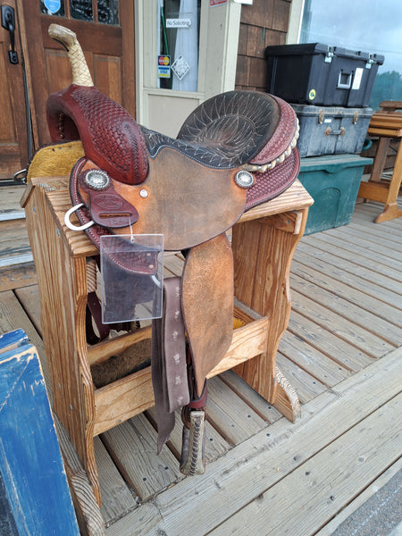 14.5" Billy Cook Round Skirt Barrel Saddle
