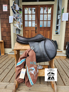 17.5" Voltaire Blue Infinate Jump Saddle