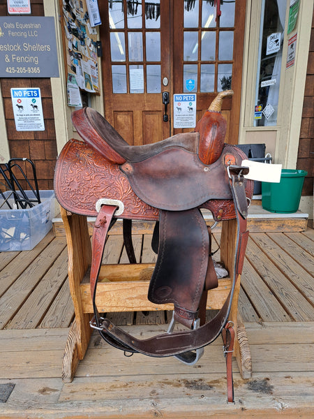 15" Tex-Tan Barrel Racing Saddle