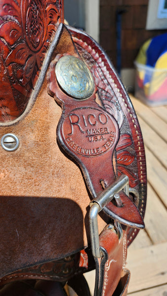 15" Rico Barrel Racing Saddle