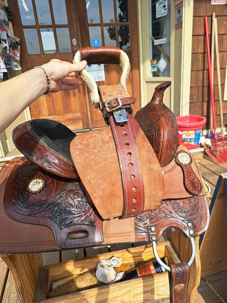 13" Double T Barrel Saddle