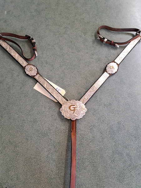 Broken Horn Show Breast Collar
