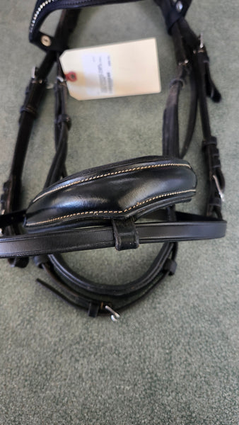 FULL Horze Ergonomic English Bridle with crystal browband
