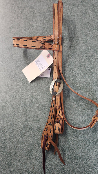 NEW Cashel Buckstitch Roughout leather Browband Western Bridle