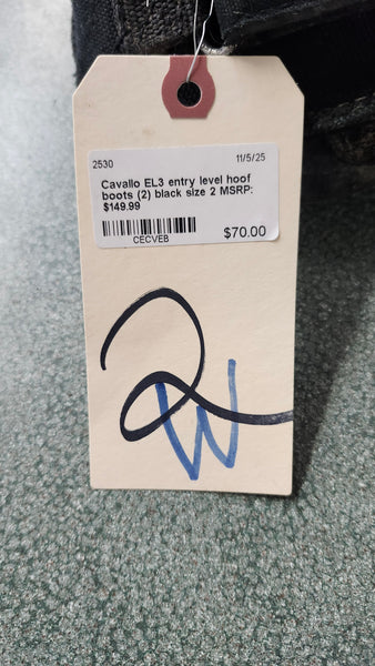 Size 2 Cavallo EL3 Entry Level Hoof Boots