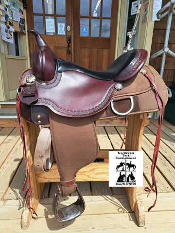 16" High horse by Circle Y magnolia western trail saddle