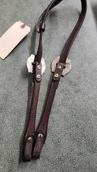 Single Ear Silver Western Show Bridle